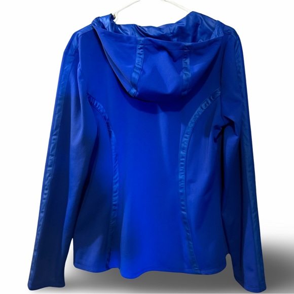 ⭐️SOLD ⭐️Athleta Blue Verbier Fleece Lined Full Zip Jacket Size XL - Picture 2 of 6